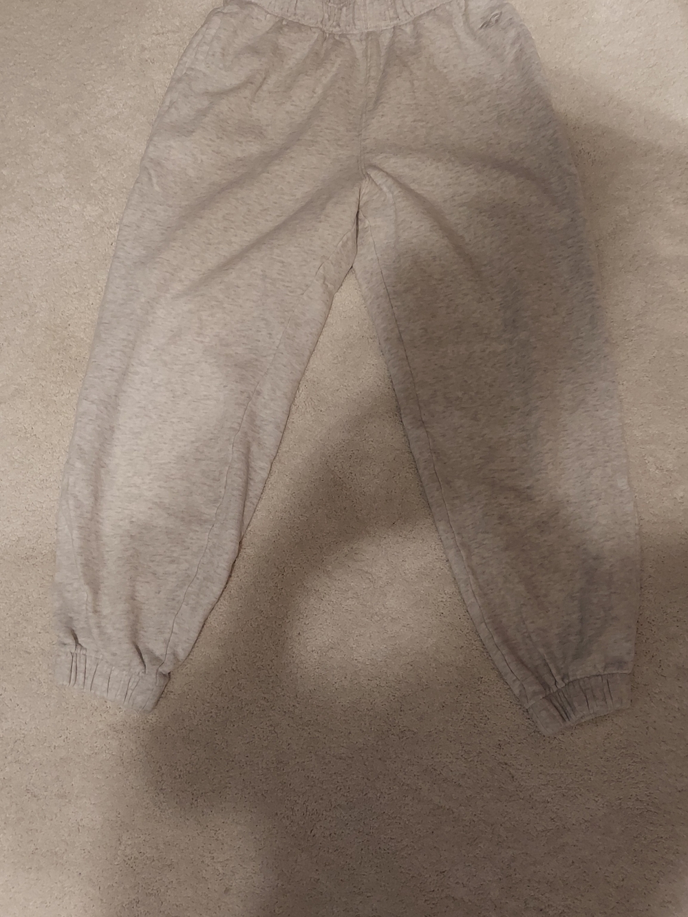 Hollister Light Gray Cropped Sweatpants